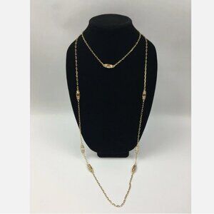 Judith Leiber Set of 2 Gold Chain Necklace 22 and 9 inch Length